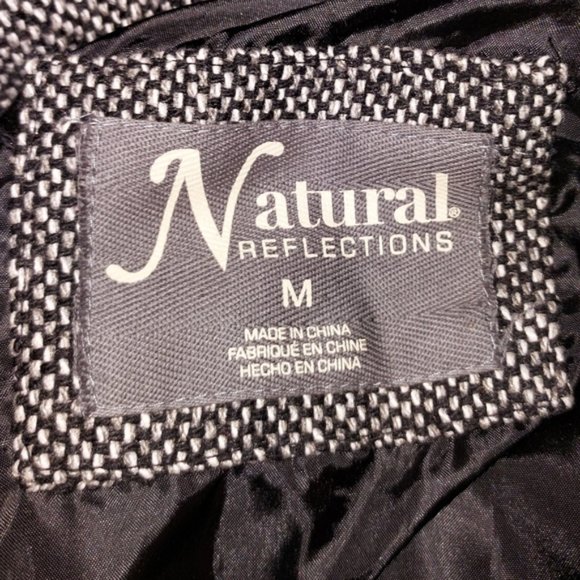 Natural reflections med vest black and white Tweed look - Picture 3 of 10